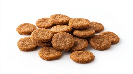 Round Cookies Pile on White