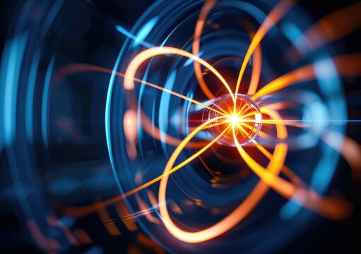 Abstract representation of Planck scale physics, featuring intricate quantum particles and vibrant energy fields, set against a dark background