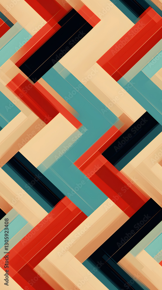 Aufkleber retro style diagonal pattern graphics poster background