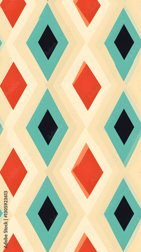 Poster retro style diagonal pattern graphics poster background