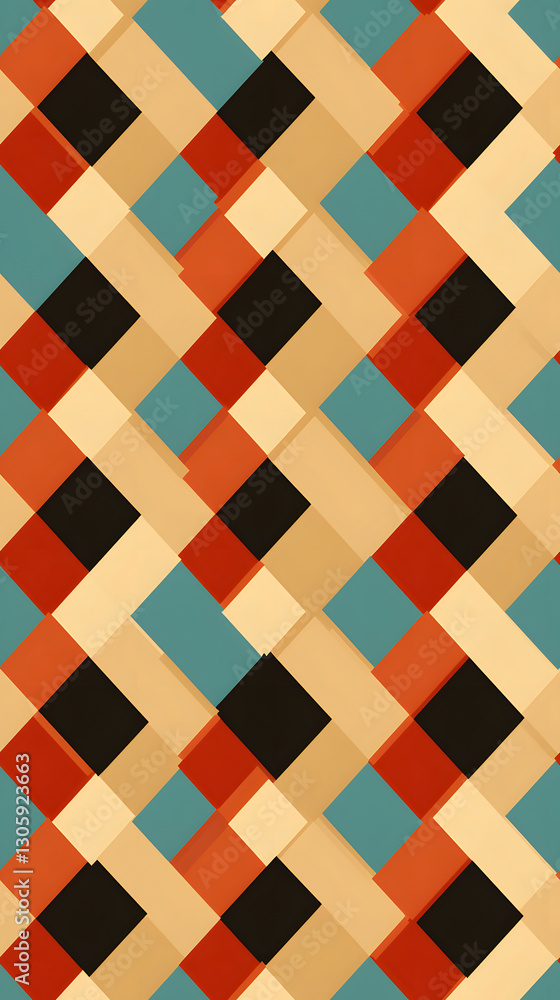 Poster retro style diagonal pattern graphics poster background
