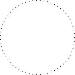 Dots in circle form. Design elements