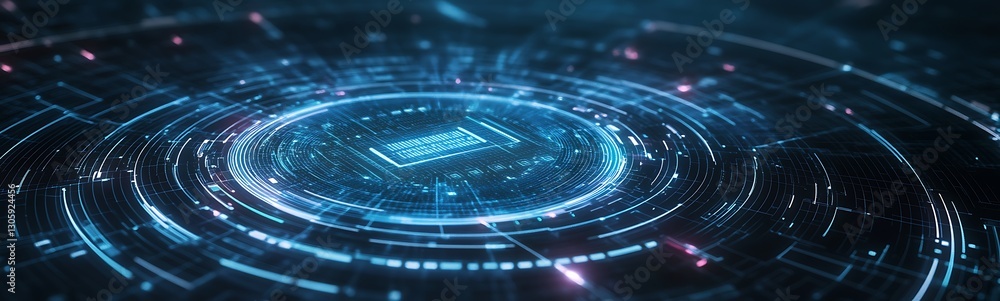 Poster ahmadwahyuutomo776@gmail.com Futuristic smart energy grid concept with holographic interface for advanced technology and innovation themes.