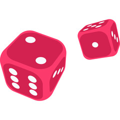 Dice Flat Illustration