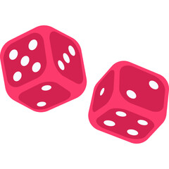 Dice Flat Illustration