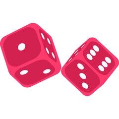 Dice Flat Illustration