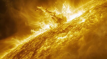 Solar Flare Eruption in Space