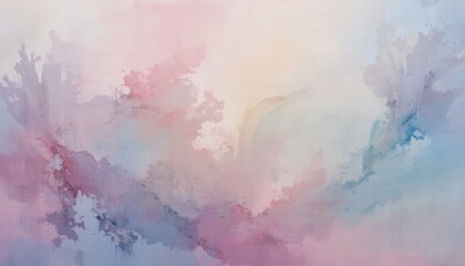Obraz premium Dreamy abstract watercolor art online gallery digital artwork soft colors aesthetic view serenity