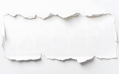 Torn White Paper Frame Background Abstract Texture