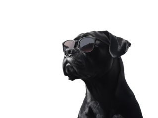 Stunning Bullmastiff in Sunglasses: A Captivating Portrait of a Carnivorous Canine