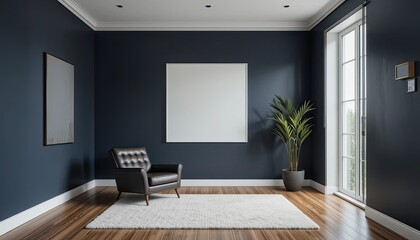 Modern minimalist living room photography