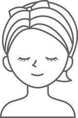 여자얼굴 피부관리 뷰티 케어