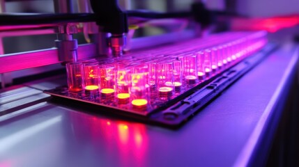 A detailed view of a machine adorned with numerous glasses showcasing intricate designs.