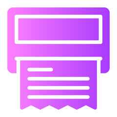 Fototapeta premium parking meter gradient icon