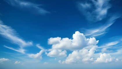Blue sky background with clouds