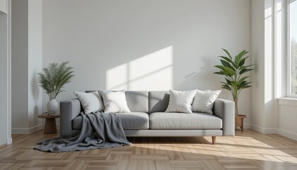 Modern sofa arrangement for bright living rooms