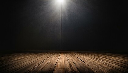 dark empty room with wooden flooring