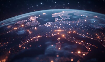 Obraz premium ahmadwahyuutomo776@gmail.com Visual representation of global logistics and supply chain concepts in a professional format.