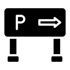 sign glyph icon