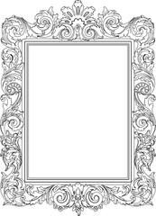 vector illustration sketch of decorative glass frame design with classic vintage ethnic traditional decorative ornaments