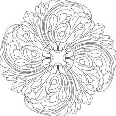 vector illustration sketch design background pattern decoration ornament classic vintage ethnic traditional