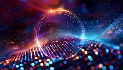 abstract color glitter pattern geometric neon cg animated motion shing particles background