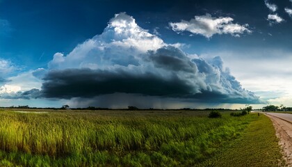 Dramatic thunderstorm clouds in central Florida