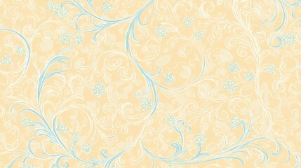 Delicate Floral Pattern in Pastel Tones