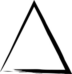 Triangle frame brush strokes