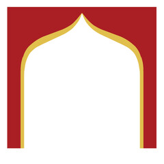 Red Frame for Ramadan