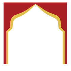 Red Frame for Ramadan