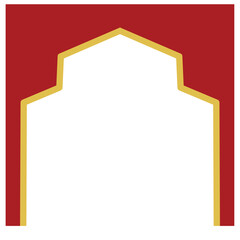 Red Frame for Ramadan