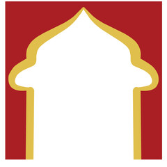 Red Frame for Ramadan