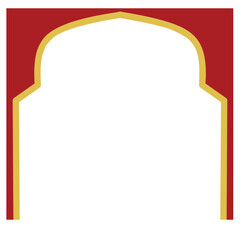 Red Frame for Ramadan