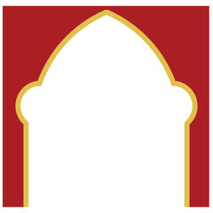 Red Frame for Ramadan