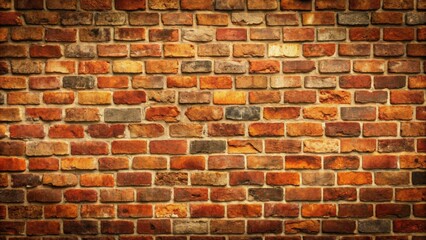 Naklejka premium A sturdy brick wall background with rough textures and earthy tones, perfect for adding depth and warmth to any design project