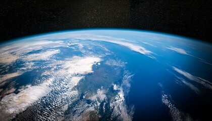 Ozone layer from space view of planet Earth