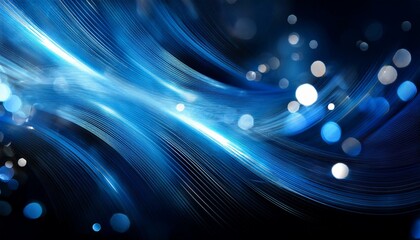 Blue and black background with shimmering light effects