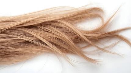 Naklejka premium close up image showcasing the damaged dull and lifeless texture of overprocessed hair with rough cuticles highlighting the need for proper haircare and treatment