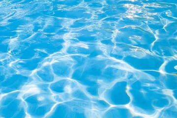 Rippling Blue Pool Water Surface