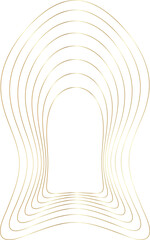 Gold liquid geometric shapes. Graphic elements