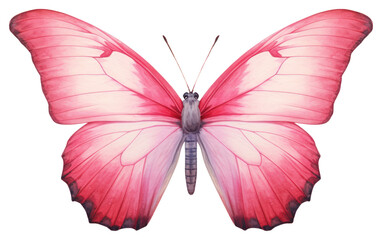 PNG Elegant pink butterfly illustration