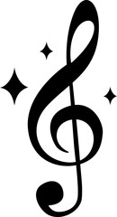 Musical Key Note Element Set