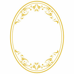 美しい金色のフレーム素材