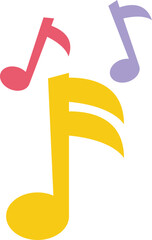 Musical Key Note Element Set