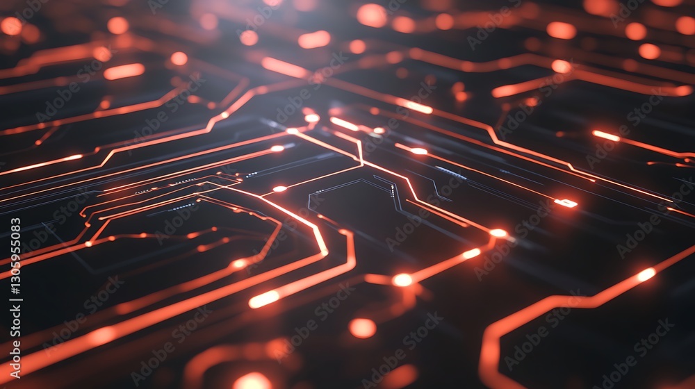 Poster Futuristic smart grid network image with hyper-detailed aesthetics, showcasing advanced technology and design.