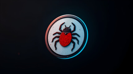 Webpage bug infected icon
