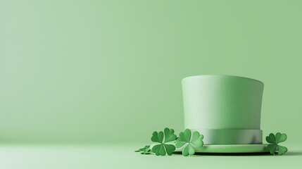 Green hat and clover - St.Patricks Day 