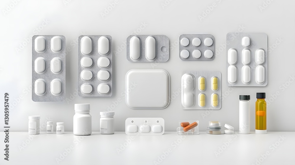 Poster a photo of a biodegradable blister pack with a matte organic texture and smooth edges the product de
