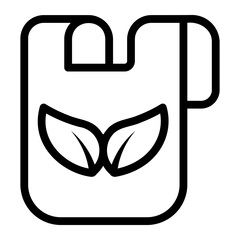 reusable bags Line Icon
